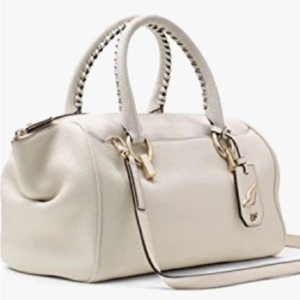 Diane Von Furstenberg DVF Sutra Small Duffle Deergrain Leather Double Handle Bag